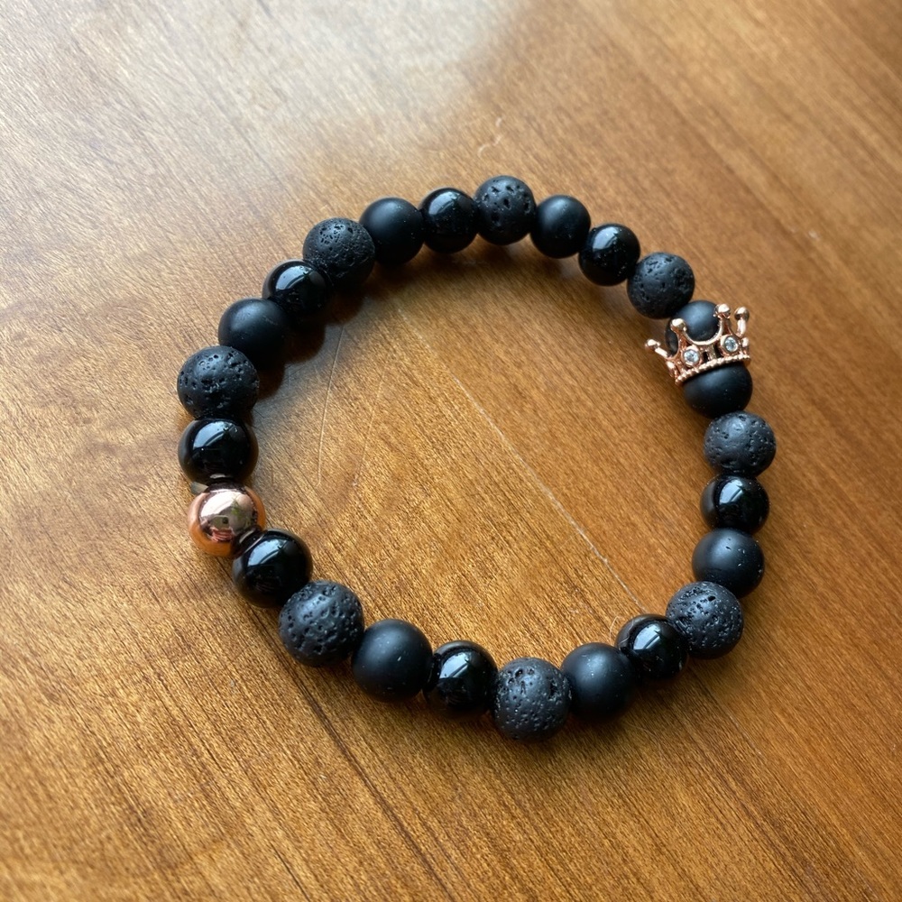 Lava Stone Bead Bracelet
